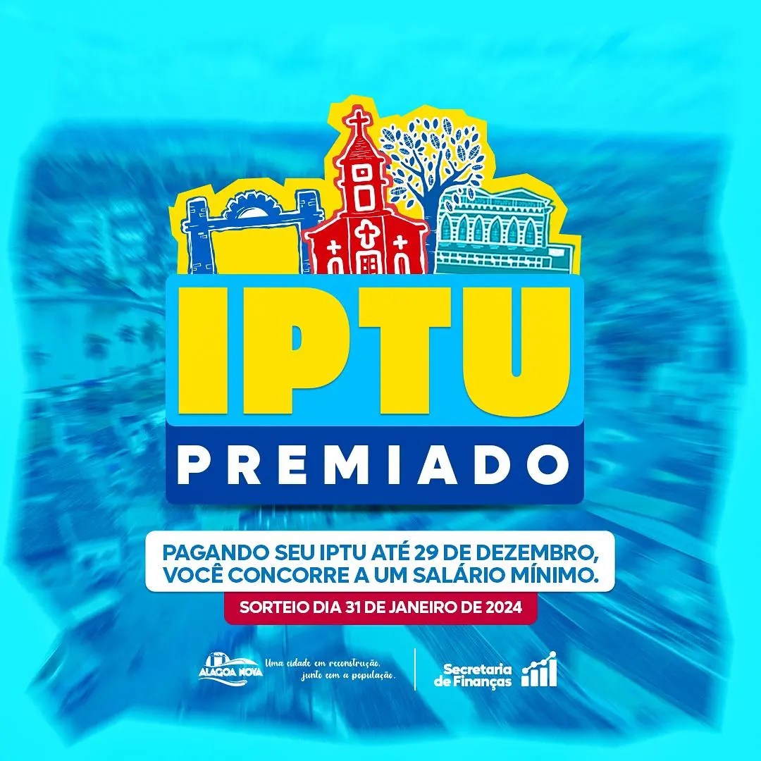 Secretaria e Finanas lança o IPTU Premiado 2023